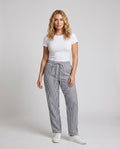 Ludmila Linen Trousers with Elastic Waist and Pockets