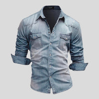 Ludwig Denim Shirt in Light Blue