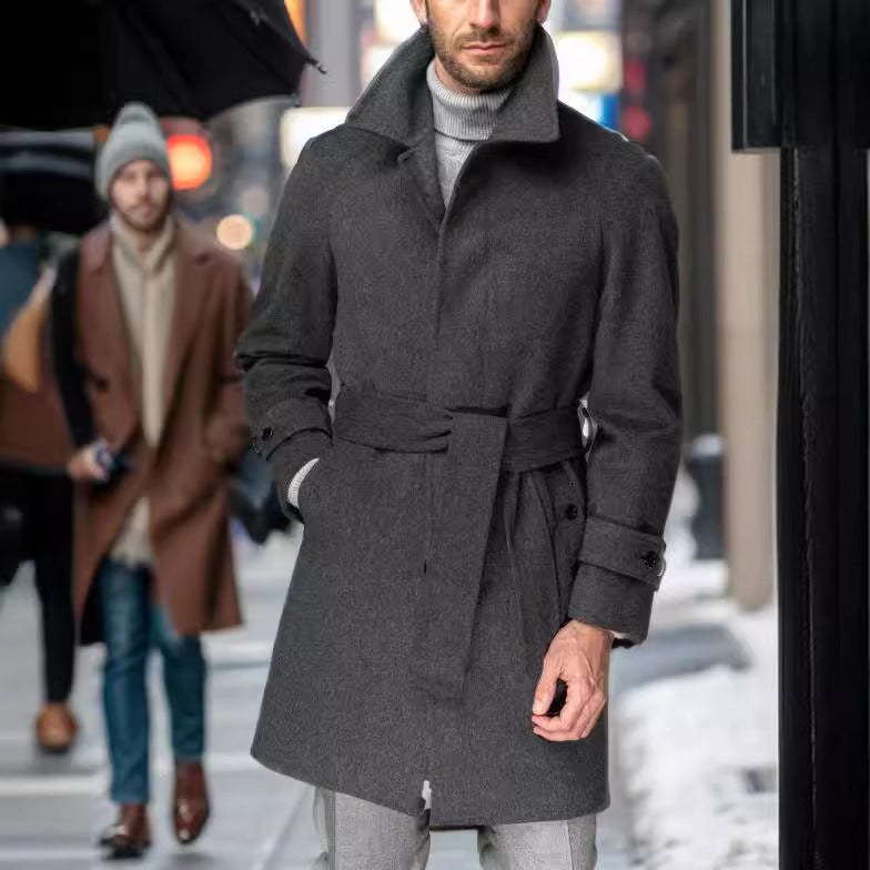 Ludwig Elegant Trench Coat with Belted