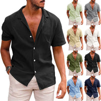 Ludwig Lightweight Linen Shirt with Short Sleeve