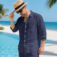 Ludwig Linen Shirt with Chest Pocket