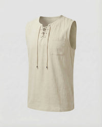 Ludwig Linen Top in Apricot