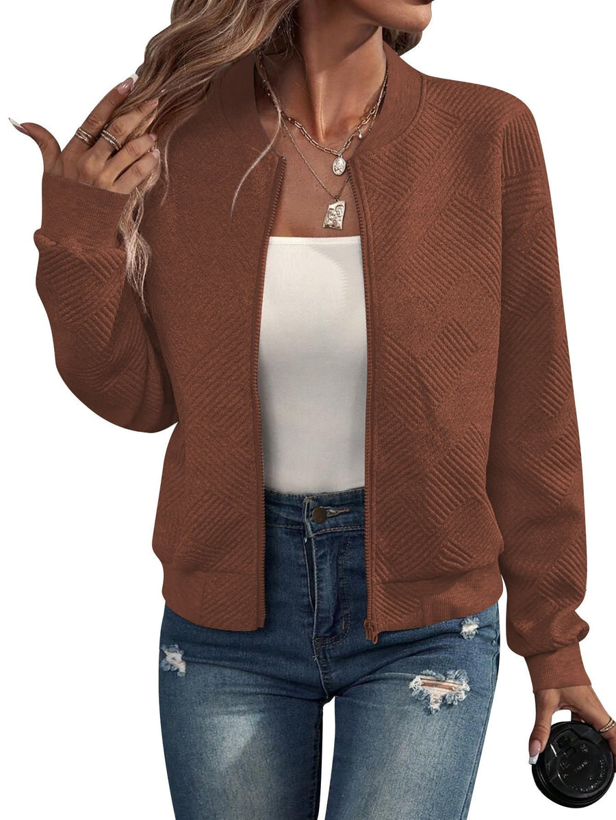 Lumi Casual Jacket with Pockets in Karamell