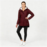 Lumi Coat with Hood in Red