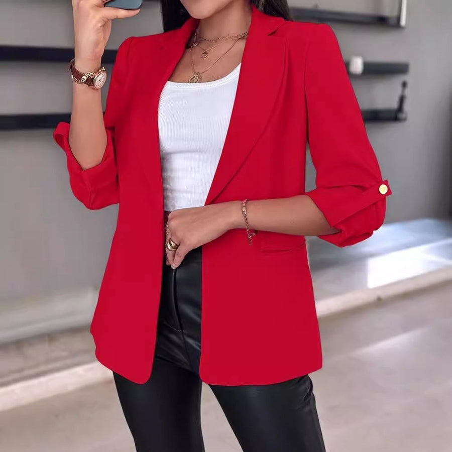 Lumi Elegant Blazer in Red