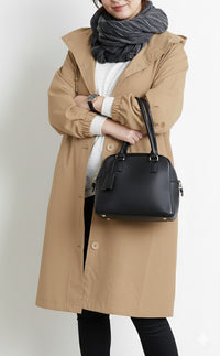 Lumi Trench Coat with Hood in Beige