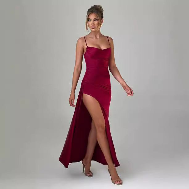 Luna Elegant Maxi Dress with Side Split
