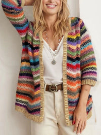 Luna Knit Cardigan in Red