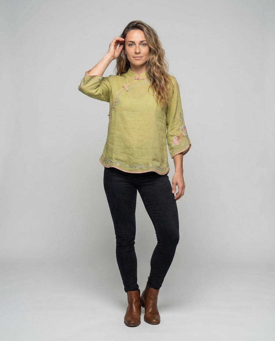 Luna Shirt with Embroidery