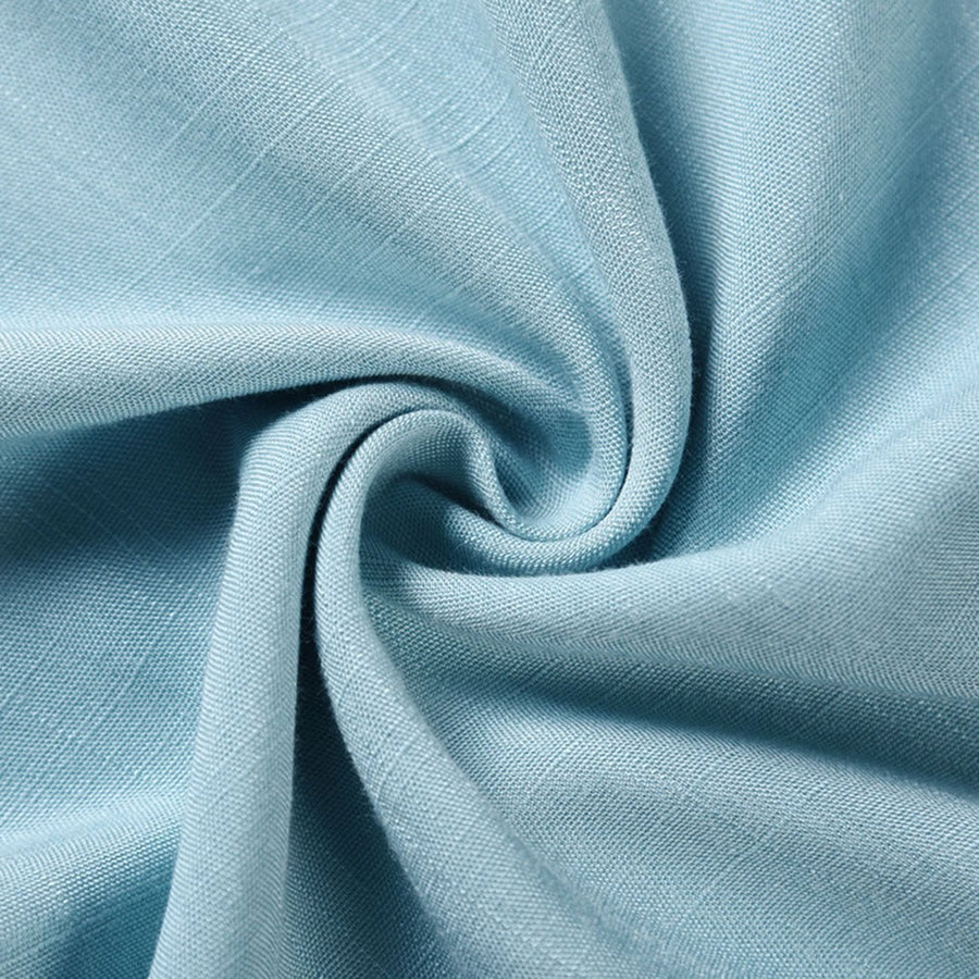 Luna Women's Strapless Wide Leg Jumpsuit Tie Waist in Light Blue