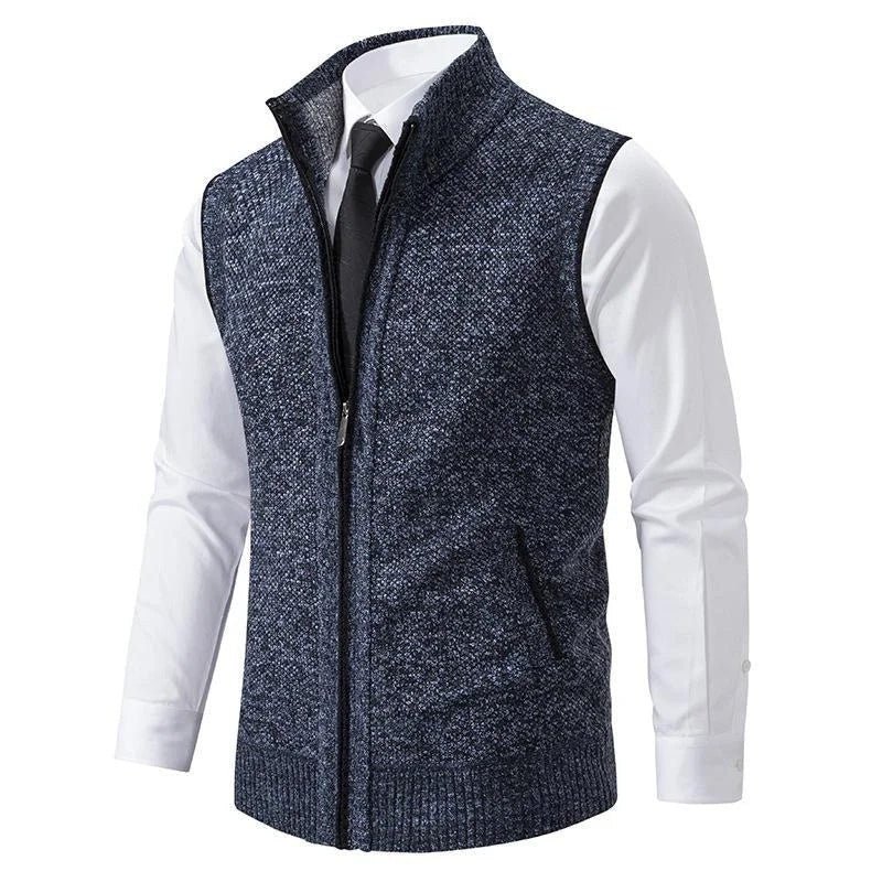 Luuk Knit Vest in Blue