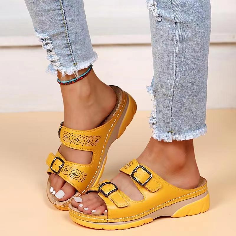 Luuk Orthopaedic Sandals in Yellow