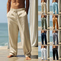 Luuk Relaxed Linen Trousers with Elastic Waist