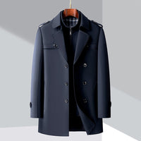 Luuk Trench Coat in Blue