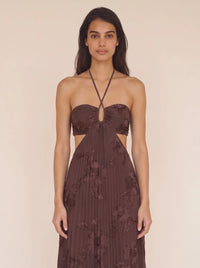 Lydia Plum Brown detail