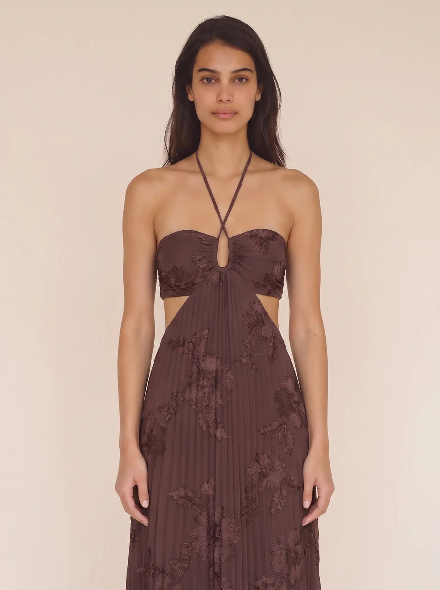 Lydia Plum Brown detail