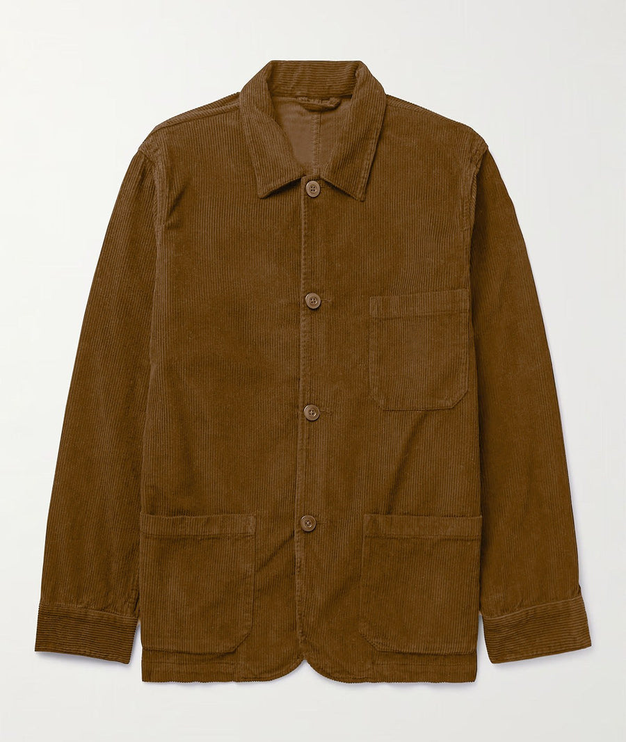 Lyra Casual Corduroy Jacket in Khaki
