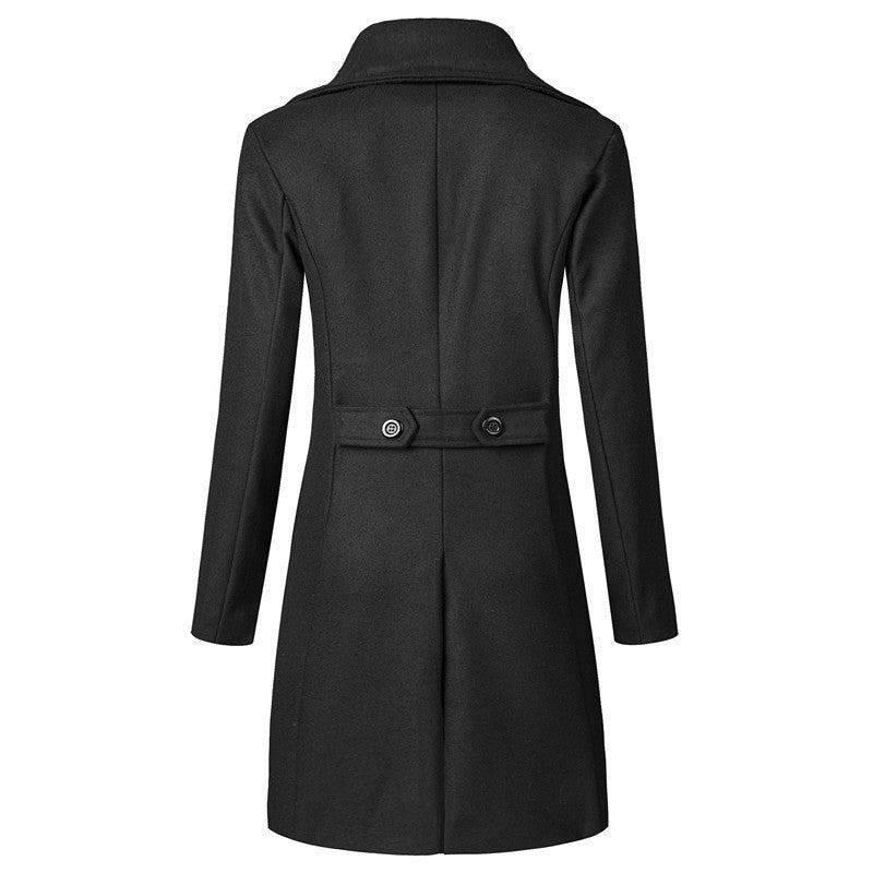 Lyra Elegant Coat with Button Front