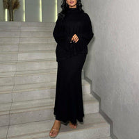 Lyra Elegant Maxi Dress in Black