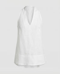 Lyra Linen Blend Tunic in White