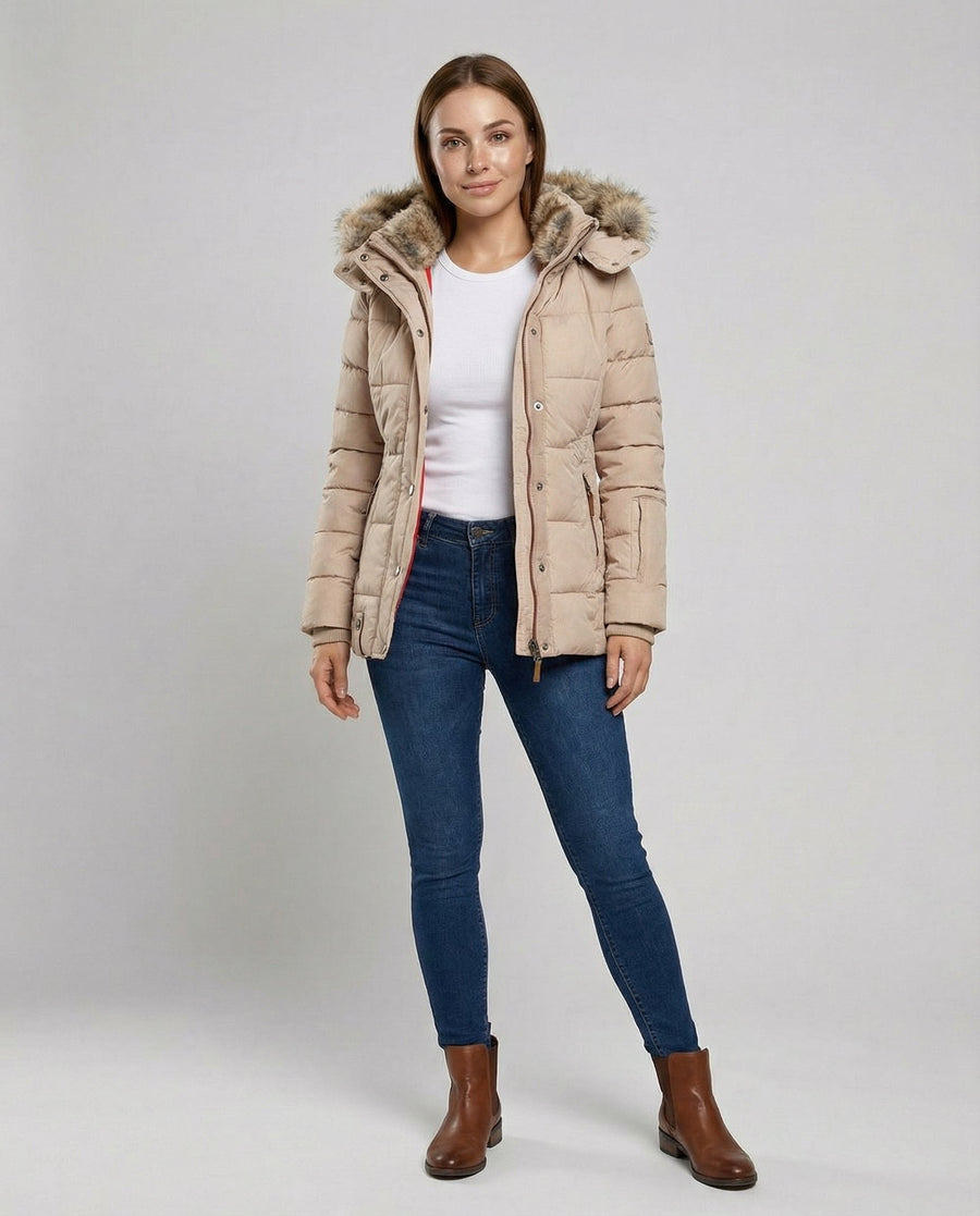 Lyra Warm Jacket in Beige