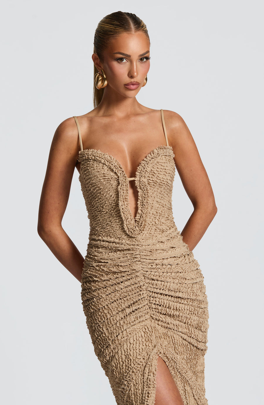 Harlow Maxi Dress – Beige