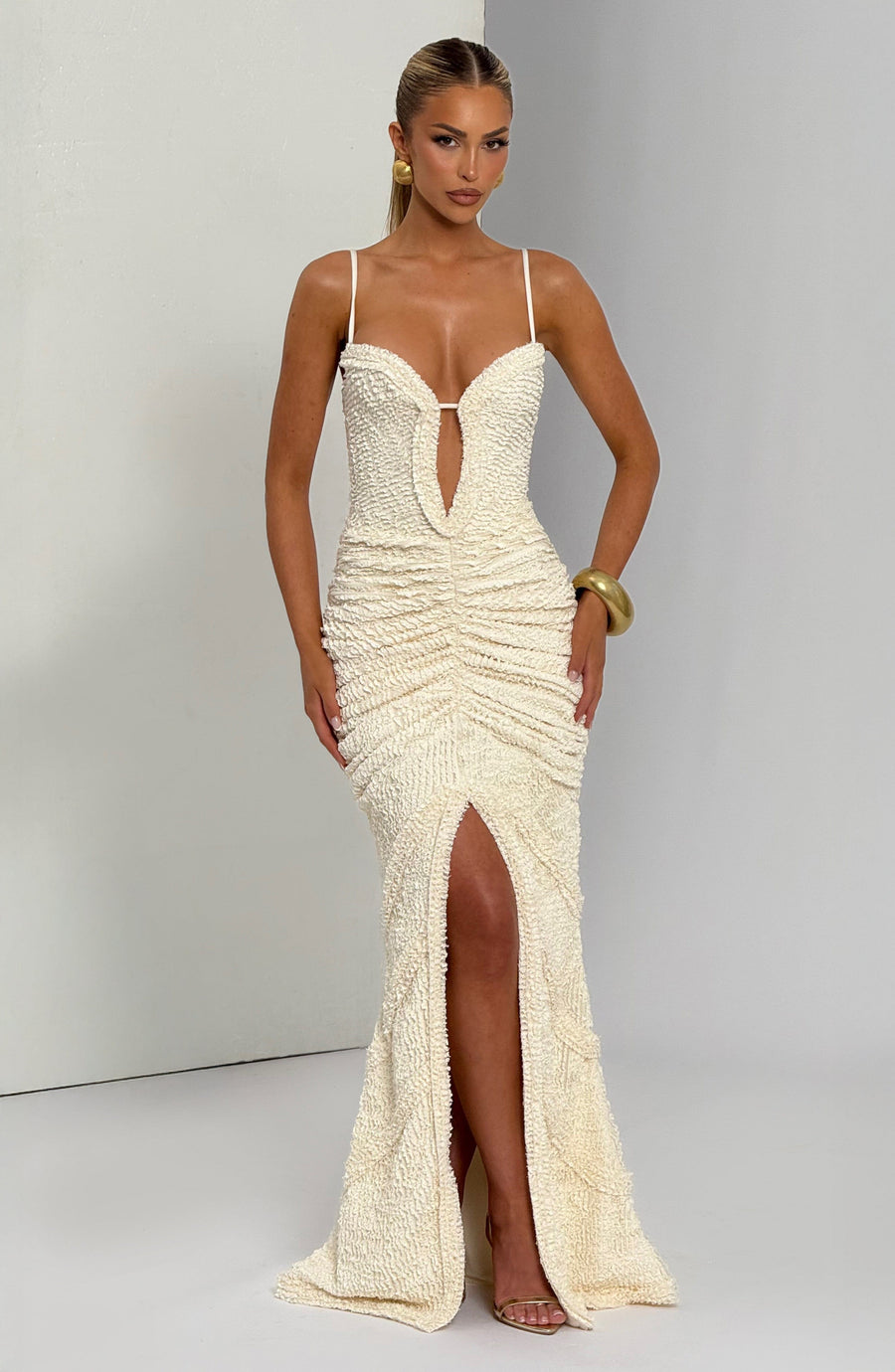 Harlow Maxi Dress – Ivory
