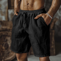 Men's Linen Shorts Drawstring Waist