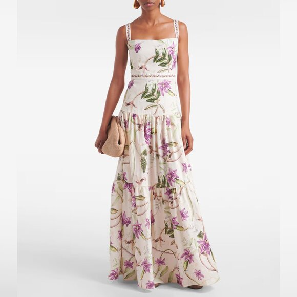 Lima printed cotton maxi dress