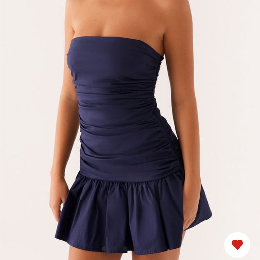Peppermayo Carmel Mini Dress Navy Size 2