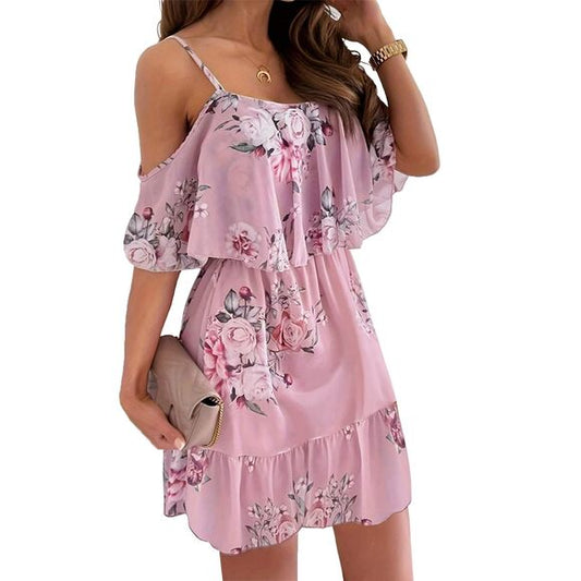 8930 Off Shoulder Summer Dress Formal Cocktail Prom Graduation Homecoming