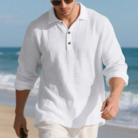 Maarten Casual Linen Shirt with Button Front