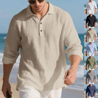 Maarten Casual Linen Shirt with Button Front