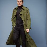 Maarten Elegant Trench Coat with Belted