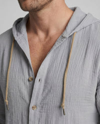 Maarten Linen Shirt with Hood