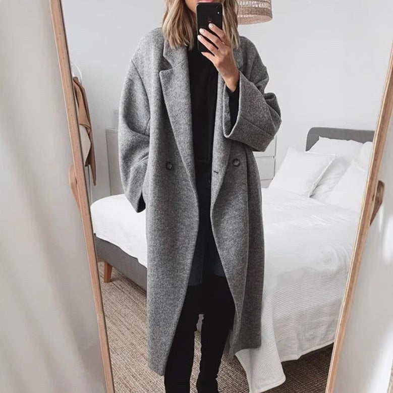 Mabel Elegant Coat with Oversized