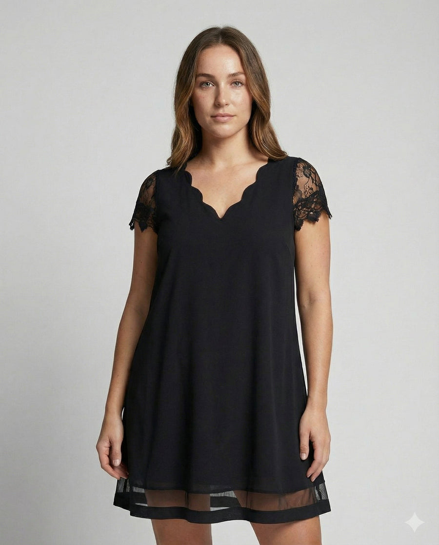 Mabel Elegant Dress in Black