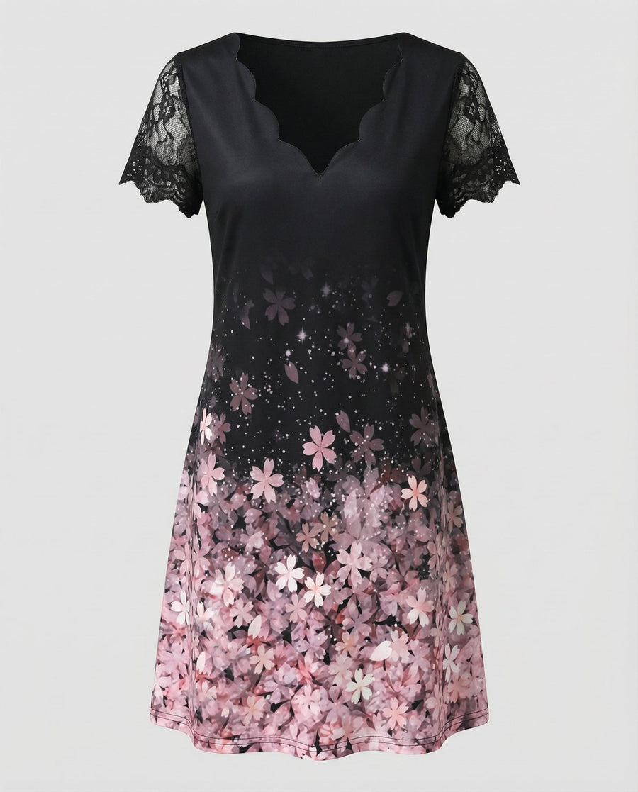 Mabel Elegant Dress in Pink