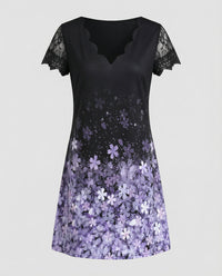 Mabel Elegant Dress in Purple
