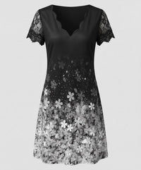 Mabel Elegant Dress in Silver