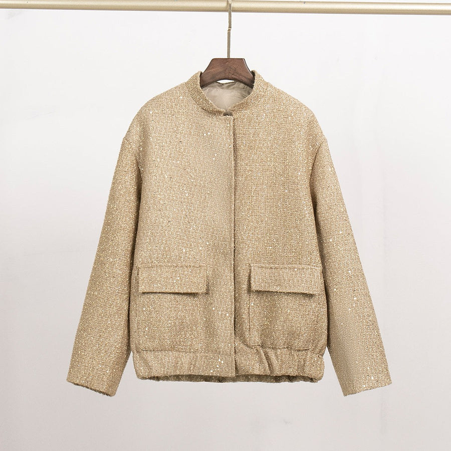 Mabel Jacket with Pockets in Gold