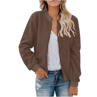 Mabel Jacket with Stand Collar in Khaki