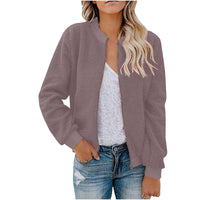 Mabel Jacket with Stand Collar in Light Purple