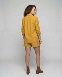 Mabel Linen Shorts with Fitted
