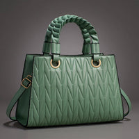 Madeleine Diamond Quilted Handbag in Teal