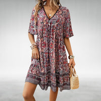 Madilyn Elegant Dress in Red