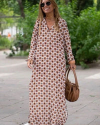 Madison™ Tummy Covering Dress in Brown
