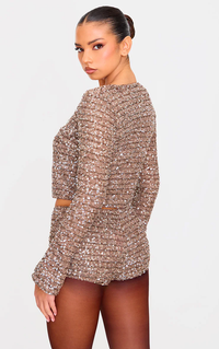Mady | Textured Sequin Set