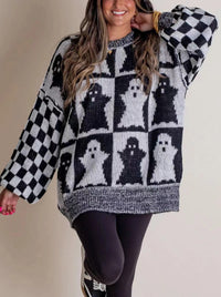 Mae Knit Sweater in Black and White