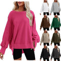 Maeve Casual Sweater with Puff Sleeve and Oversized
